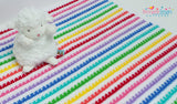 Rainbow crochet blanket pattern