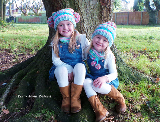 Inca hat and Neck warmer Crochet Pattern USA – Kerry Jayne Designs Ltd