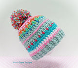 colorful crochet hat patterns