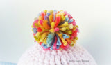 Jelly Tots Bobble Pom Pom Hat Pattern