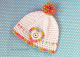 Hearts and colour Baby Hat Pattern