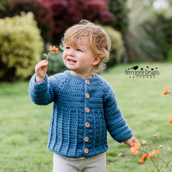 Post stitch crochet cardigan pattern