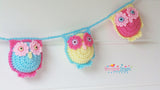 Owl Bunting crochet pattern