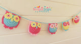 Crochet Owl garland
