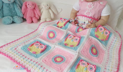 Owl crochet blanket pattern