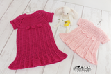 Pink dress pattern