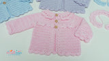 Pink baby cardigan pattern