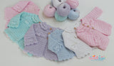 Pastel baby cardigans