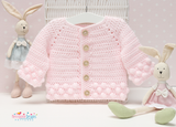 Baby girl cardigan in pink