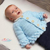 Bobble stitch baby jacket