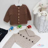 Aran baby cardigan pattern