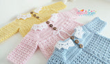 Crochet pattern baby cardigans