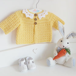 Baby cardigan crochet pattern