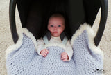 Baby car seat blanket pattern