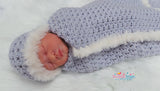 Cluster stitch blanket and hat pattern