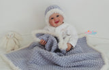 Crochet blanket and hat pattern