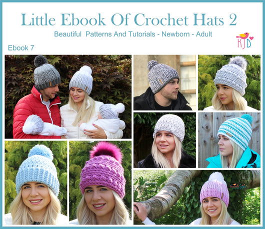 Little Ebook Of Crochet Hats 2 UK – Kerry Jayne Designs Ltd