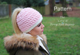 Love It Ponytail Hat Crochet Pattern UK