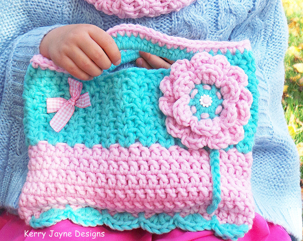 Lucy Locket Bag, Hat and Cowl Set Crochet Pattern USA – Kerry Jayne ...