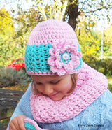 Beautiful Hat and cowl crochet pattern