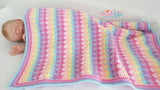 Rainbow baby blanket pattern