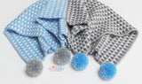 Crochet moss stitch pattern