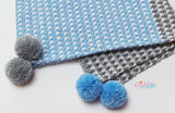 Blue crochet blanket pattern