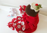 Christmas pudding crochet hat