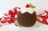 Crochet Christmas pudding hats