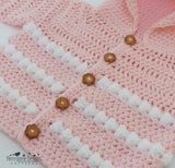 Baby hooded crochet jacket pattern