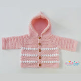 PINK BABY HOODED JACKET PATTERN