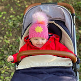 Fluffy Pom pom hat crochet pattern