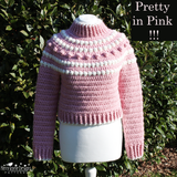 Bobble Stitch pink Jumper