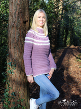 Round yoke jumper crochet pattern