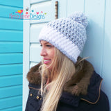 Nordic Snow hat crochet pattern