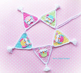 Crochet Owl Bunting Pattern