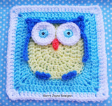 Owl Granny square pattern