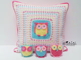 Owl crochet pillow pattern