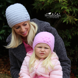 Baby beanie hat crochet pattern