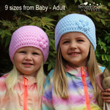 Perfect Puff Petals Hat Crochet Pattern USA