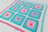 Crochet pigs Blanket pattern