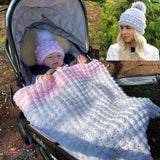 Puff Perfection Blanket and Hat Pattern USA