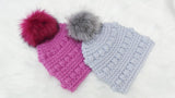 Fluffy pom pom hat pattern