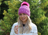 Puff stitch hat pattern