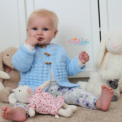 bobble stitch baby Jacket crochet pattern