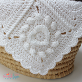 Heart blanket crochet pattern