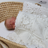 Heart crochet blanket pattern