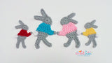 Bunny applique crochet pattern