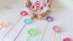 Flower blanket crochet pattern