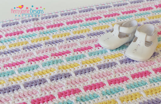 Bernat Lacy Knit Baby Blanket Pattern